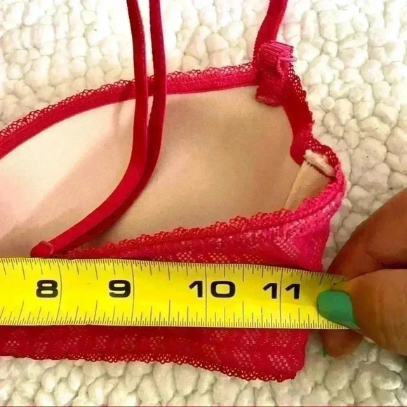 Elle Macpherson Intimates Pink Chevron Crochet Bra - Picture 9 of 11